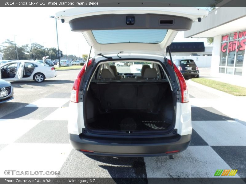 White Diamond Pearl / Beige 2014 Honda CR-V EX
