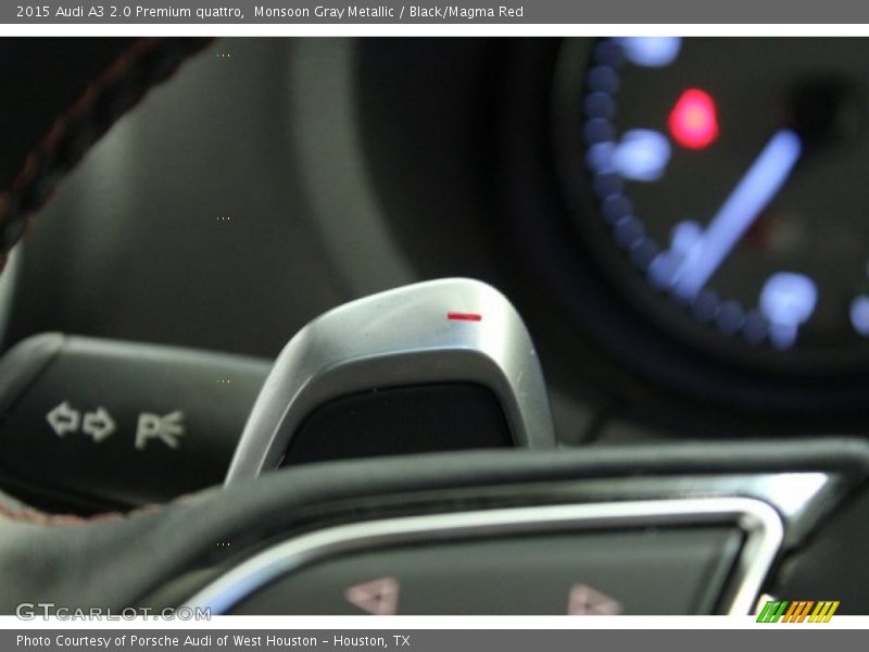 Monsoon Gray Metallic / Black/Magma Red 2015 Audi A3 2.0 Premium quattro