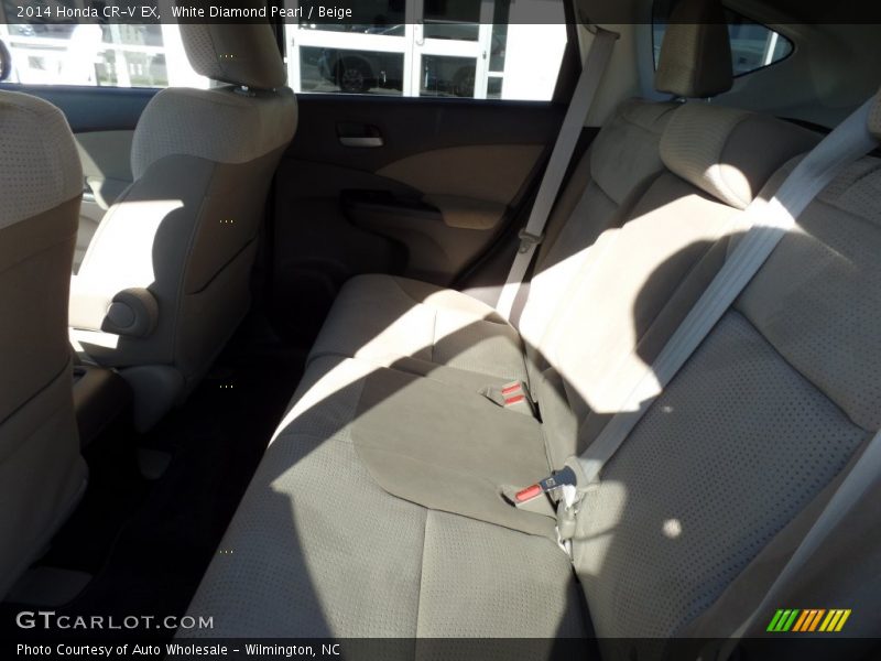 White Diamond Pearl / Beige 2014 Honda CR-V EX