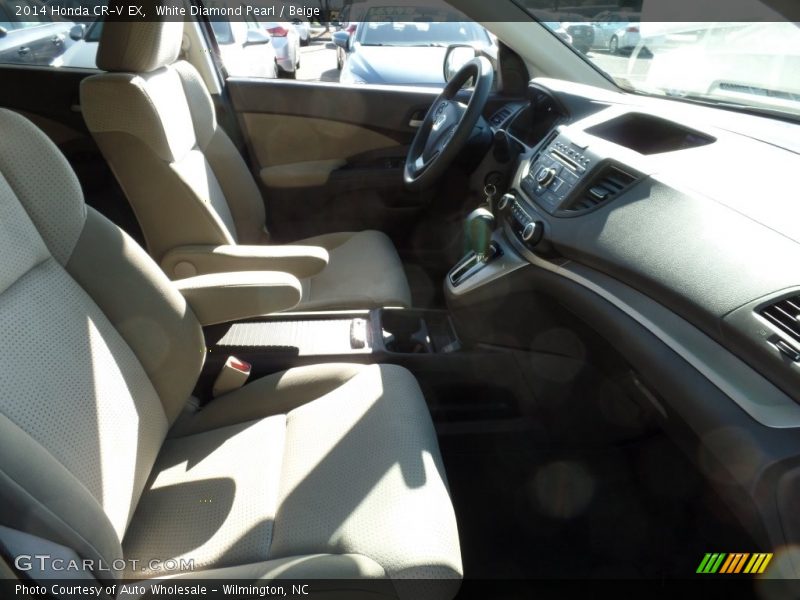 White Diamond Pearl / Beige 2014 Honda CR-V EX