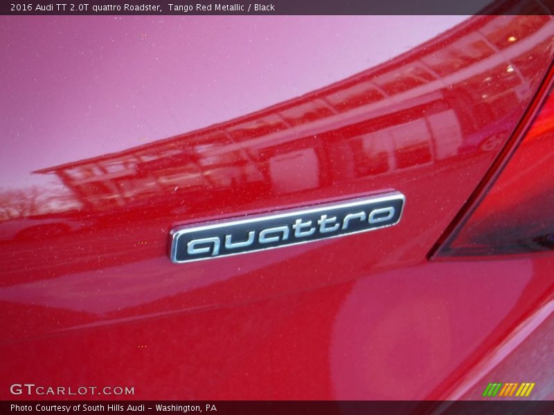 Tango Red Metallic / Black 2016 Audi TT 2.0T quattro Roadster