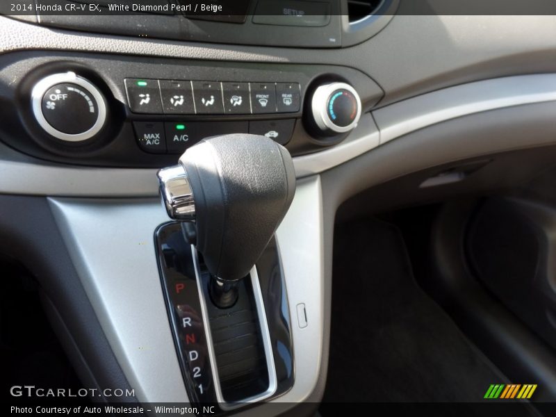 White Diamond Pearl / Beige 2014 Honda CR-V EX