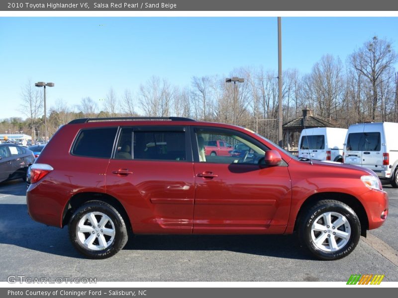 Salsa Red Pearl / Sand Beige 2010 Toyota Highlander V6