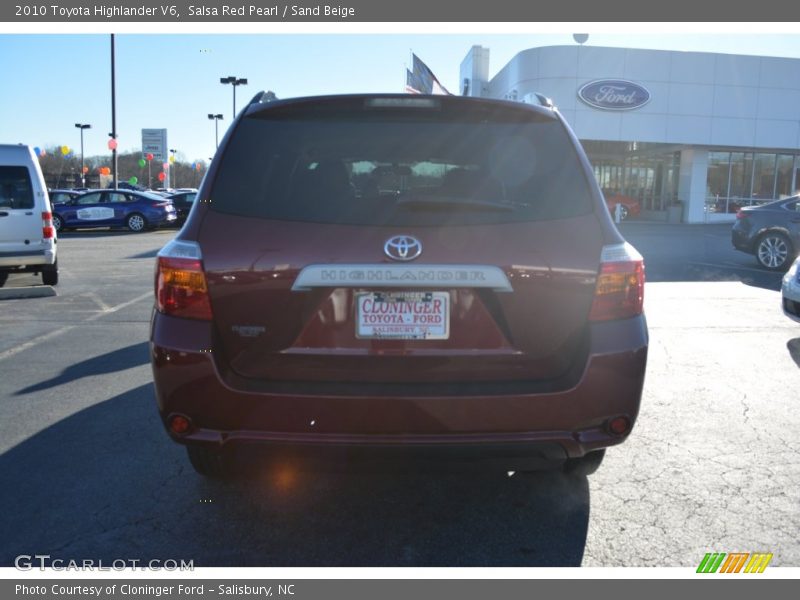 Salsa Red Pearl / Sand Beige 2010 Toyota Highlander V6