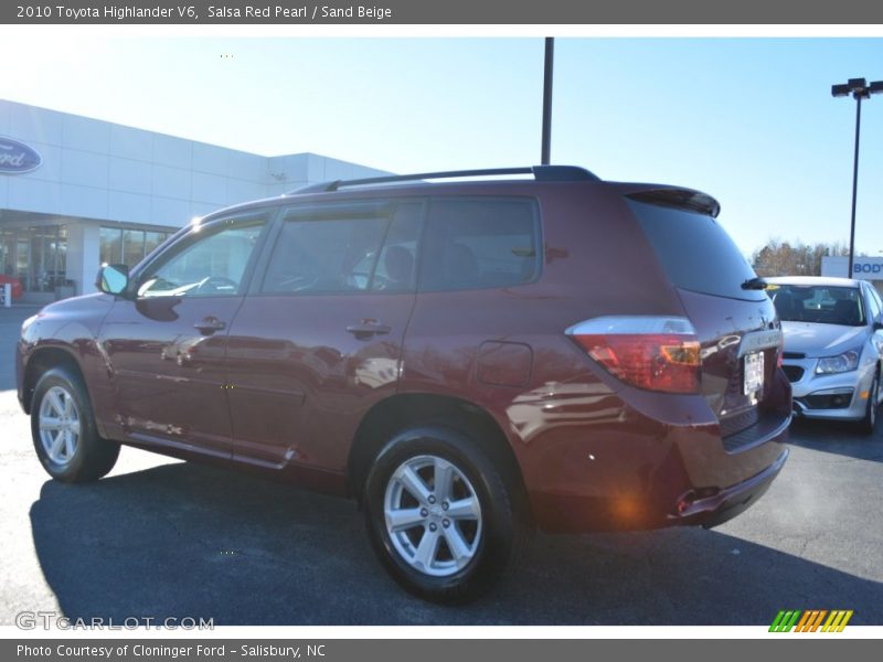 Salsa Red Pearl / Sand Beige 2010 Toyota Highlander V6