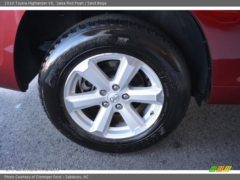Salsa Red Pearl / Sand Beige 2010 Toyota Highlander V6