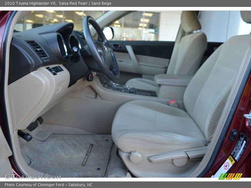 Salsa Red Pearl / Sand Beige 2010 Toyota Highlander V6