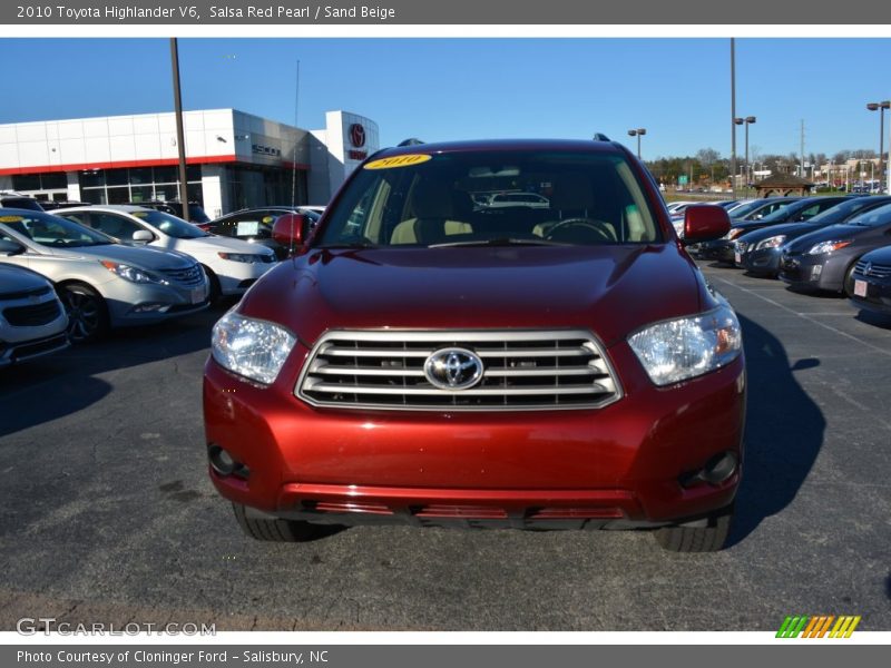 Salsa Red Pearl / Sand Beige 2010 Toyota Highlander V6