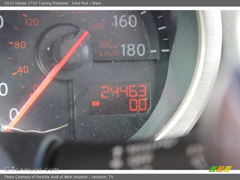 Solid Red / Black 2013 Nissan 370Z Touring Roadster