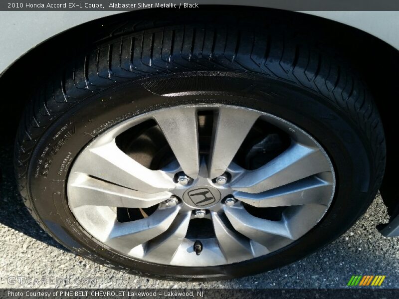 Alabaster Silver Metallic / Black 2010 Honda Accord EX-L Coupe