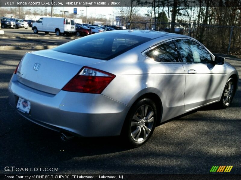 Alabaster Silver Metallic / Black 2010 Honda Accord EX-L Coupe
