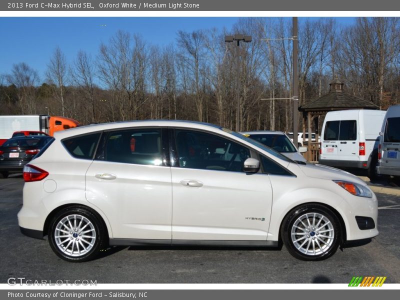Oxford White / Medium Light Stone 2013 Ford C-Max Hybrid SEL
