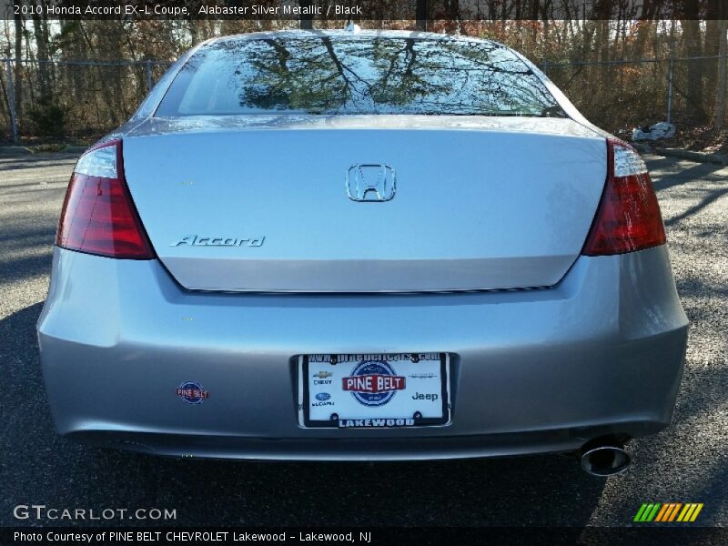 Alabaster Silver Metallic / Black 2010 Honda Accord EX-L Coupe