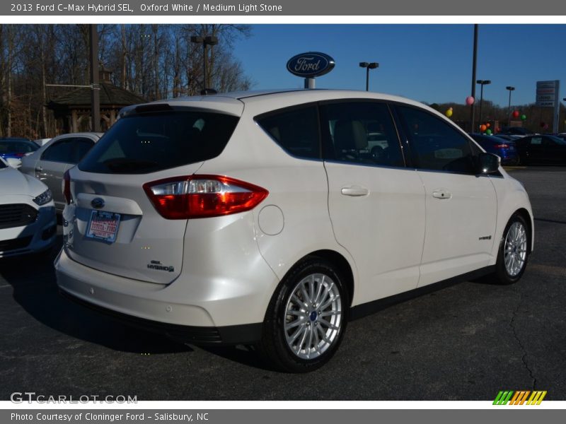 Oxford White / Medium Light Stone 2013 Ford C-Max Hybrid SEL