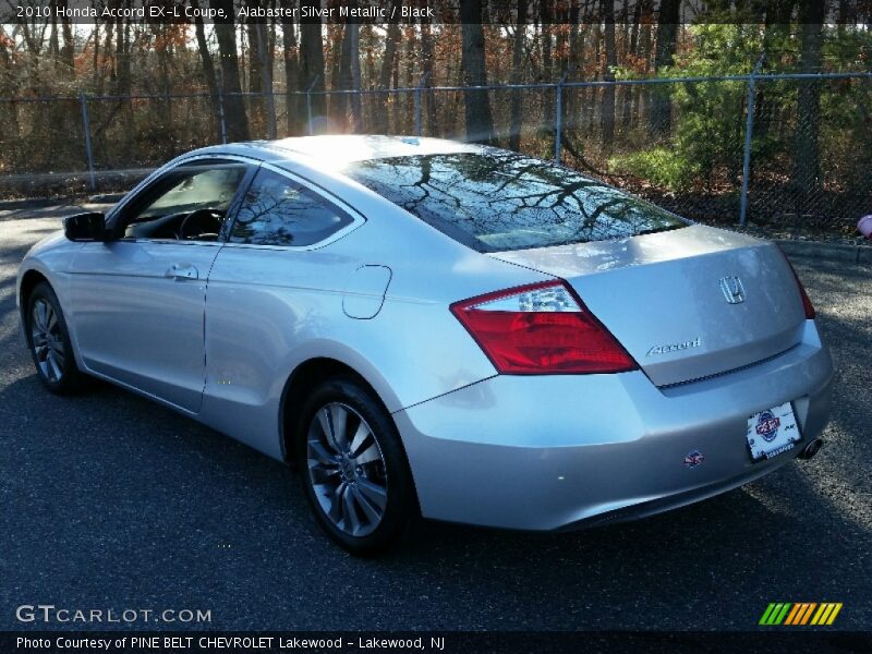 Alabaster Silver Metallic / Black 2010 Honda Accord EX-L Coupe