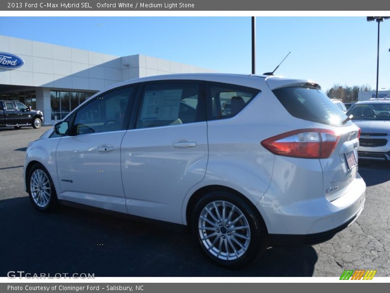 Oxford White / Medium Light Stone 2013 Ford C-Max Hybrid SEL