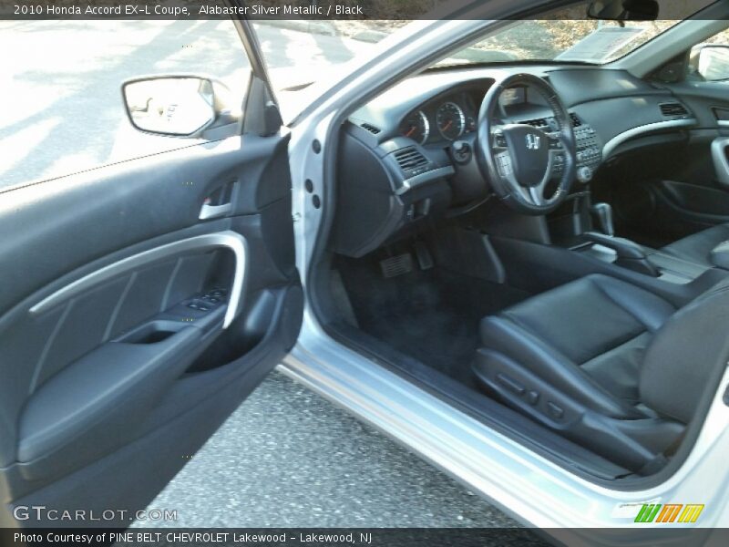 Alabaster Silver Metallic / Black 2010 Honda Accord EX-L Coupe