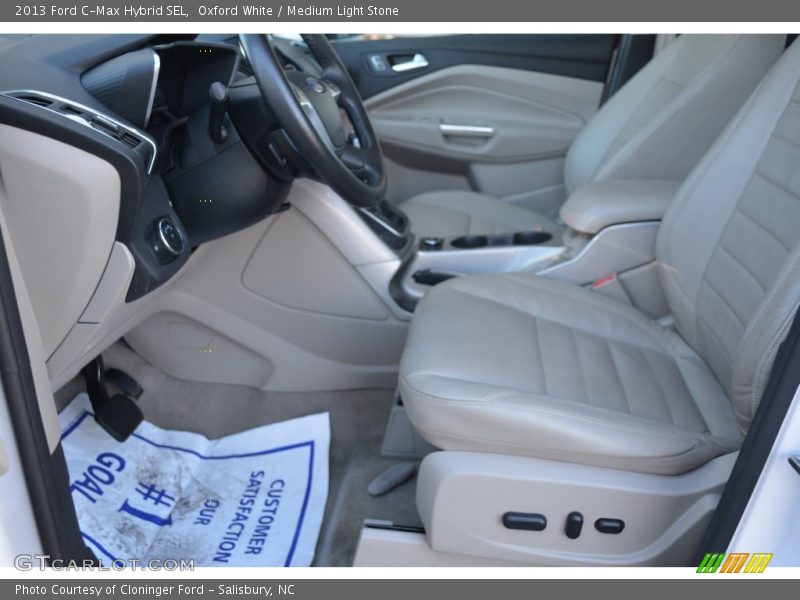 Oxford White / Medium Light Stone 2013 Ford C-Max Hybrid SEL