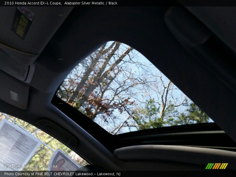 Alabaster Silver Metallic / Black 2010 Honda Accord EX-L Coupe