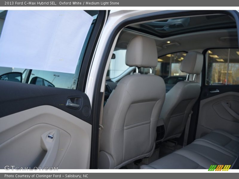 Oxford White / Medium Light Stone 2013 Ford C-Max Hybrid SEL