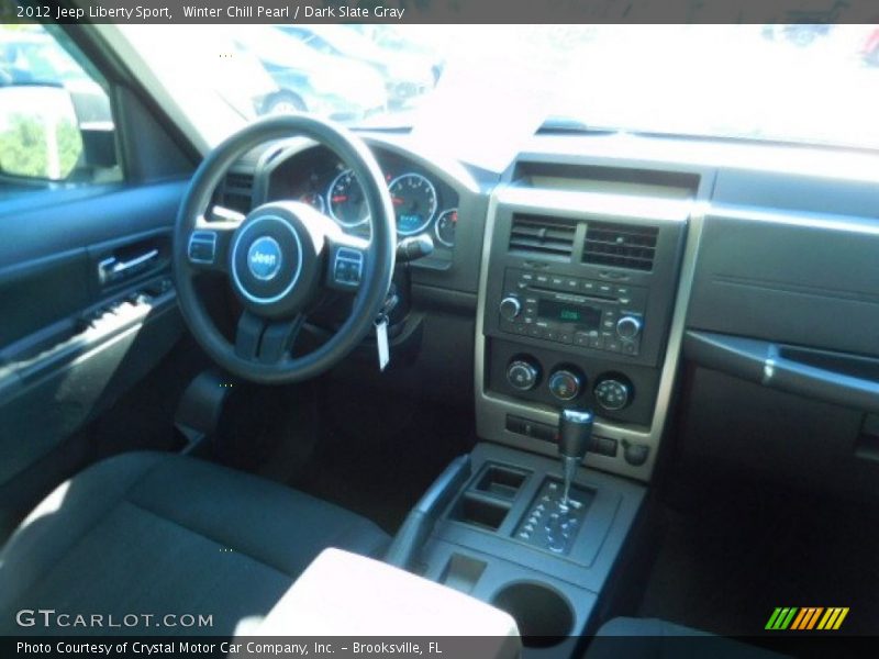 Winter Chill Pearl / Dark Slate Gray 2012 Jeep Liberty Sport