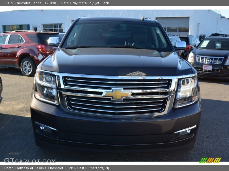 Slate Gray Metallic / Jet Black 2015 Chevrolet Tahoe LTZ 4WD