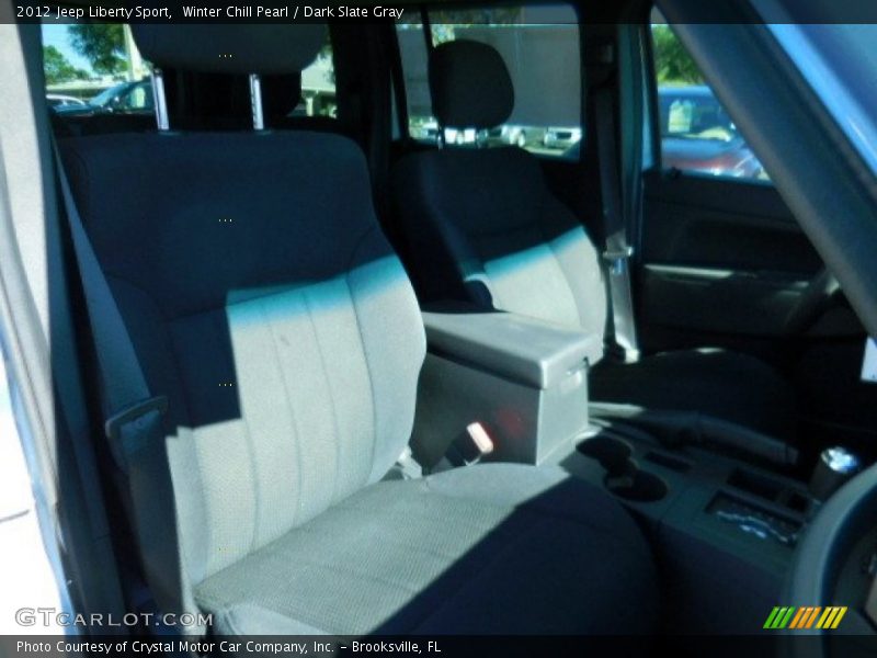 Winter Chill Pearl / Dark Slate Gray 2012 Jeep Liberty Sport