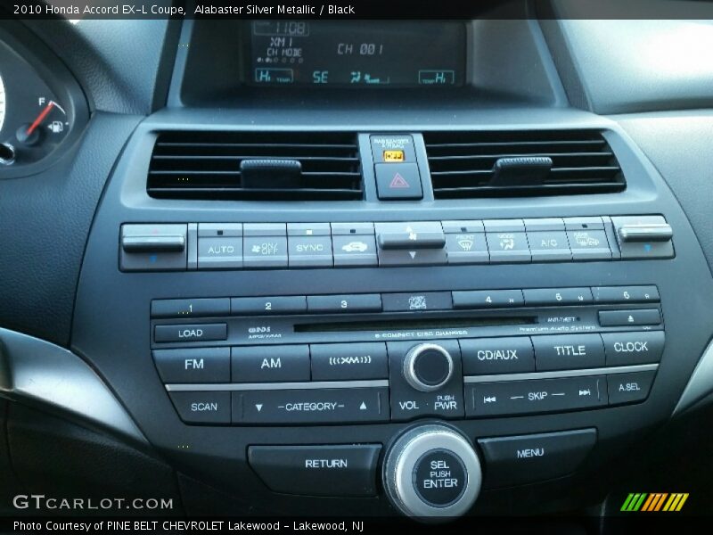 Alabaster Silver Metallic / Black 2010 Honda Accord EX-L Coupe