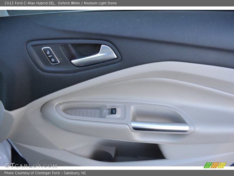 Oxford White / Medium Light Stone 2013 Ford C-Max Hybrid SEL