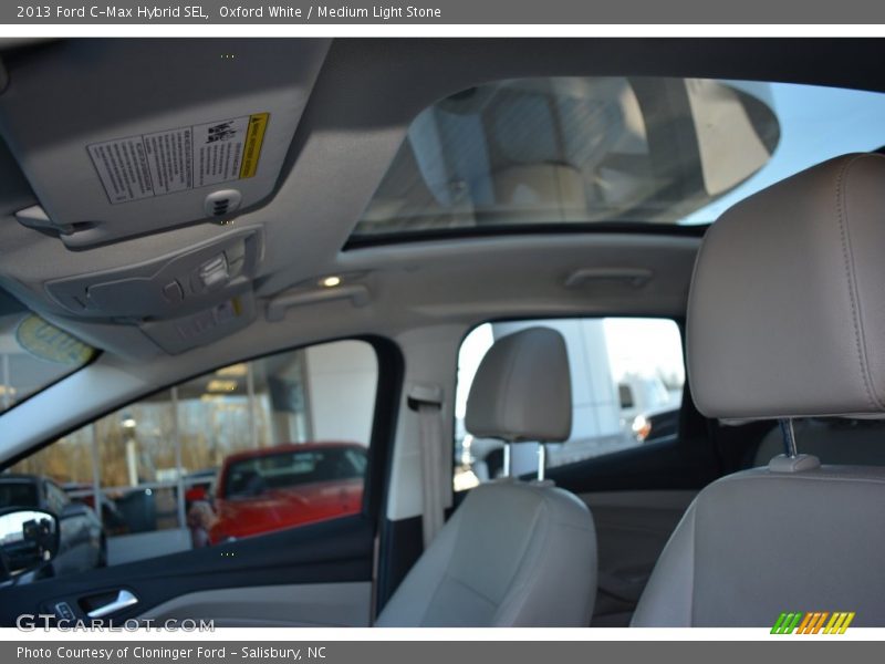Oxford White / Medium Light Stone 2013 Ford C-Max Hybrid SEL