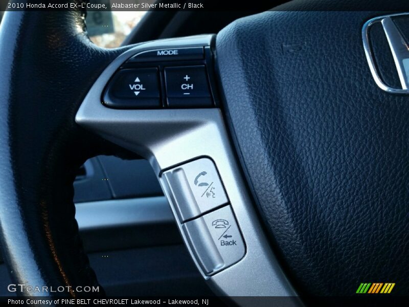 Alabaster Silver Metallic / Black 2010 Honda Accord EX-L Coupe