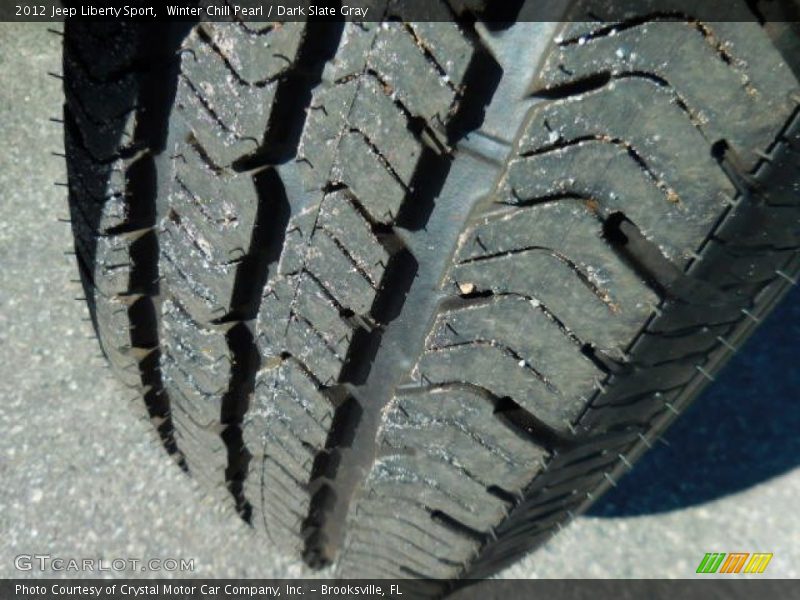 Winter Chill Pearl / Dark Slate Gray 2012 Jeep Liberty Sport