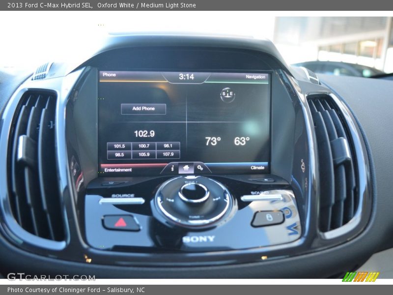 Oxford White / Medium Light Stone 2013 Ford C-Max Hybrid SEL