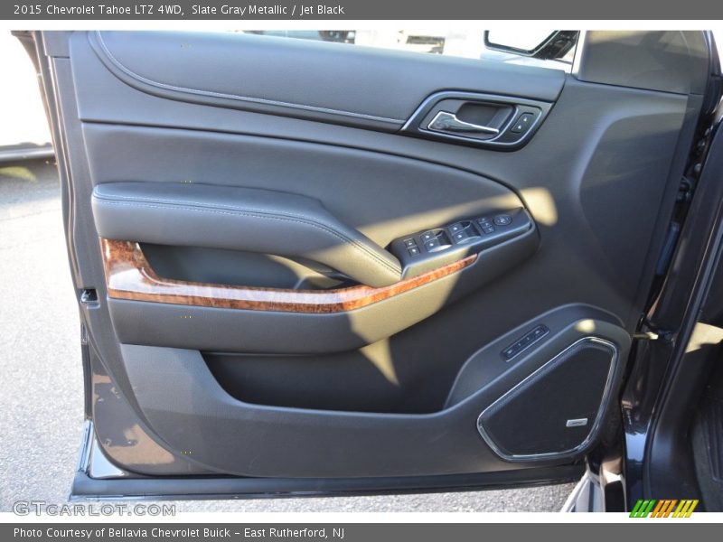 Slate Gray Metallic / Jet Black 2015 Chevrolet Tahoe LTZ 4WD