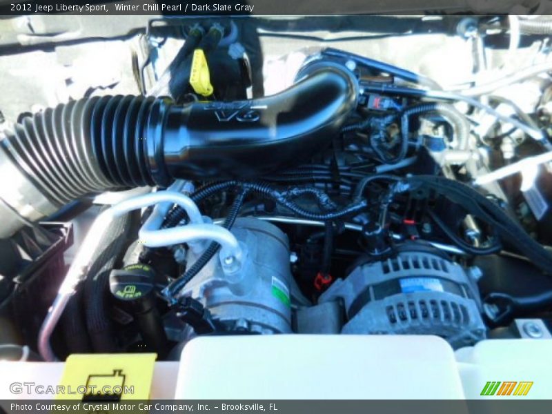 Winter Chill Pearl / Dark Slate Gray 2012 Jeep Liberty Sport