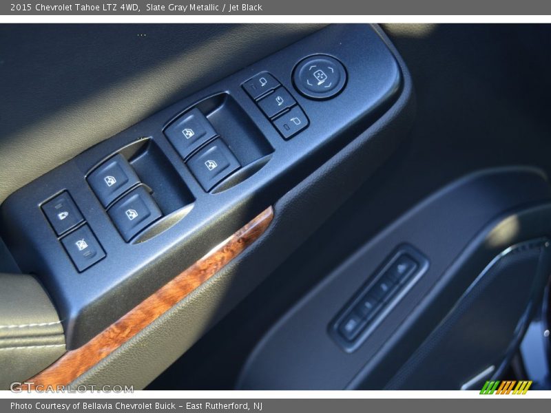 Slate Gray Metallic / Jet Black 2015 Chevrolet Tahoe LTZ 4WD