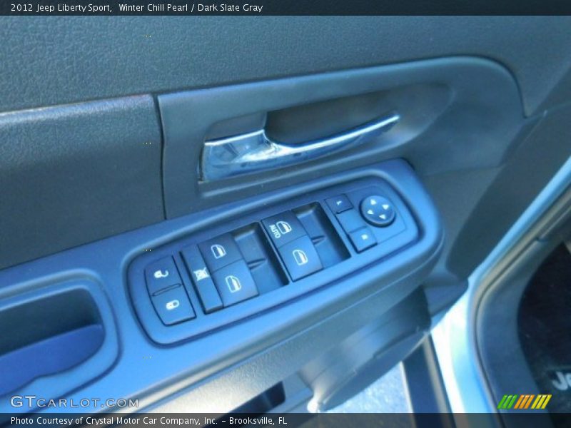 Winter Chill Pearl / Dark Slate Gray 2012 Jeep Liberty Sport