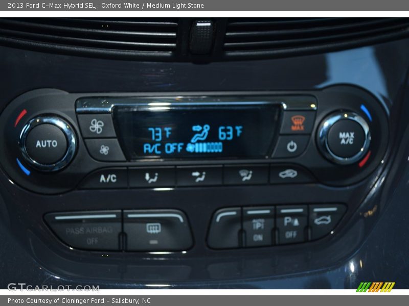 Oxford White / Medium Light Stone 2013 Ford C-Max Hybrid SEL