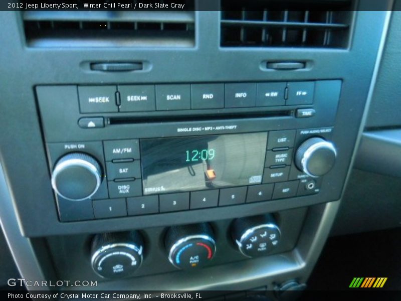 Winter Chill Pearl / Dark Slate Gray 2012 Jeep Liberty Sport