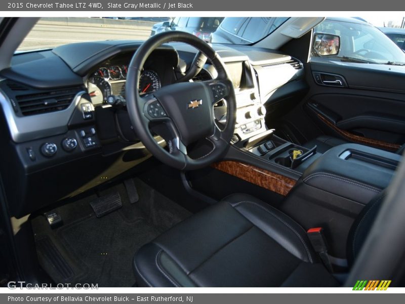 Slate Gray Metallic / Jet Black 2015 Chevrolet Tahoe LTZ 4WD