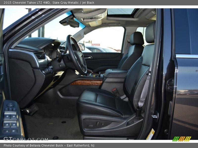 Slate Gray Metallic / Jet Black 2015 Chevrolet Tahoe LTZ 4WD