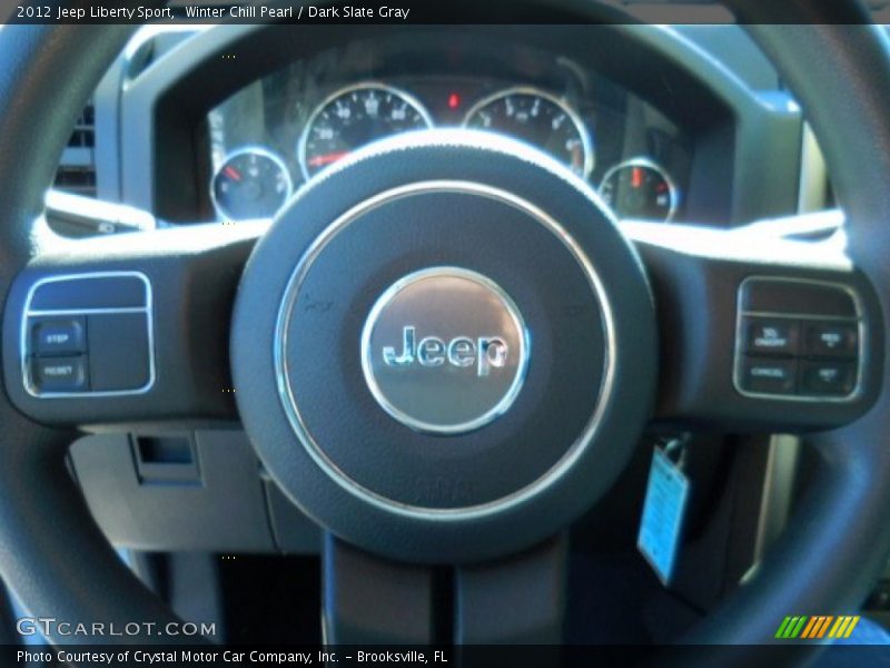 Winter Chill Pearl / Dark Slate Gray 2012 Jeep Liberty Sport