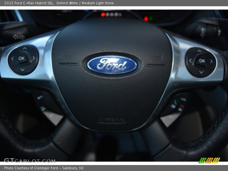 Oxford White / Medium Light Stone 2013 Ford C-Max Hybrid SEL