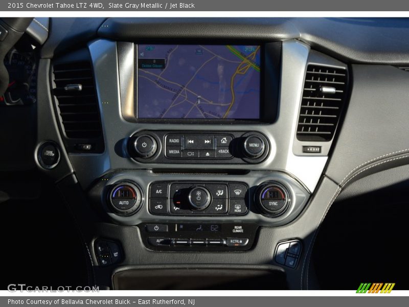 Slate Gray Metallic / Jet Black 2015 Chevrolet Tahoe LTZ 4WD