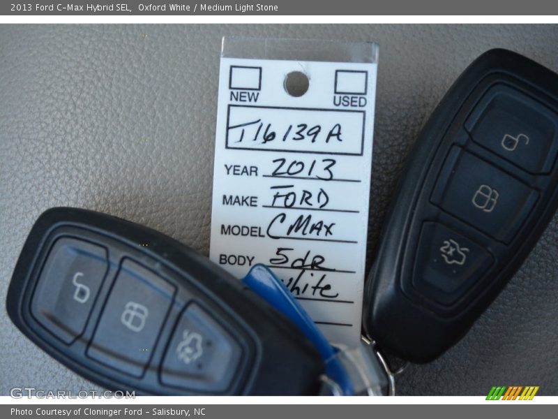 Oxford White / Medium Light Stone 2013 Ford C-Max Hybrid SEL
