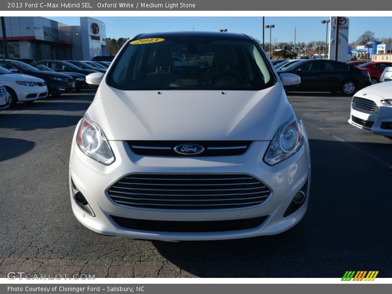 Oxford White / Medium Light Stone 2013 Ford C-Max Hybrid SEL