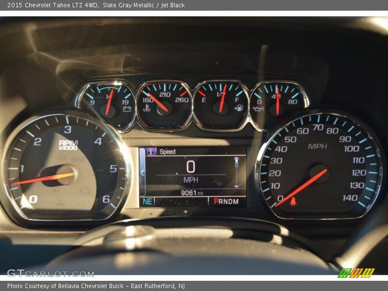 Slate Gray Metallic / Jet Black 2015 Chevrolet Tahoe LTZ 4WD