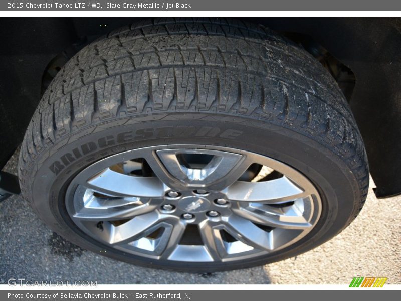 Slate Gray Metallic / Jet Black 2015 Chevrolet Tahoe LTZ 4WD
