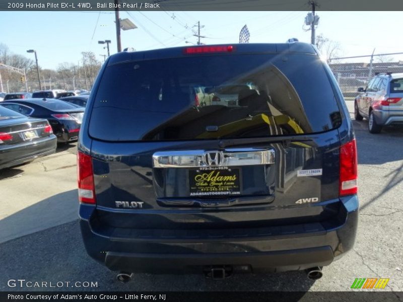 Bali Blue Pearl / Black 2009 Honda Pilot EX-L 4WD