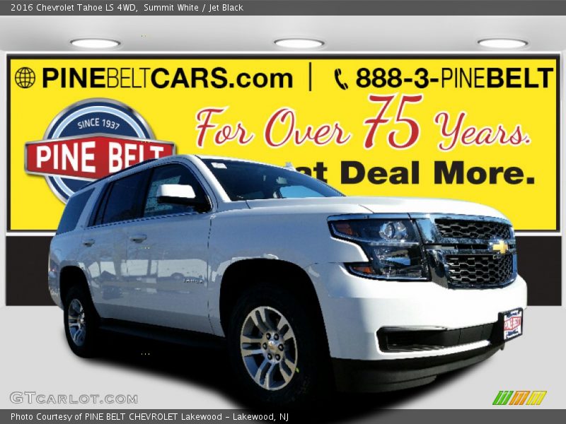 Summit White / Jet Black 2016 Chevrolet Tahoe LS 4WD